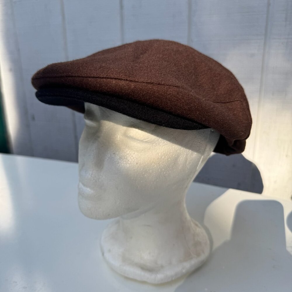 Brixton Hooligan Snap Cap- Newspaper Boy, Vintage, Brown, Size M